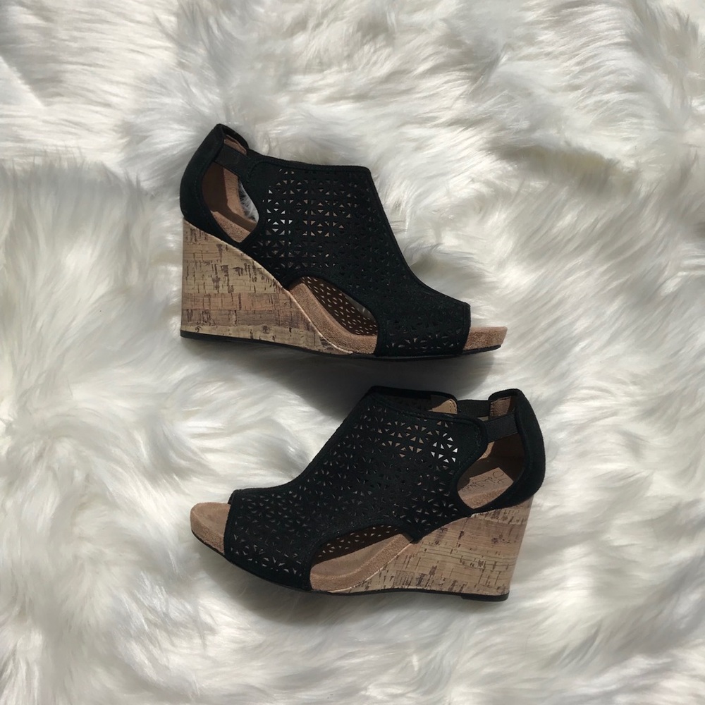 🆕 Women’s Black Lifestride Wedges Size 8.5